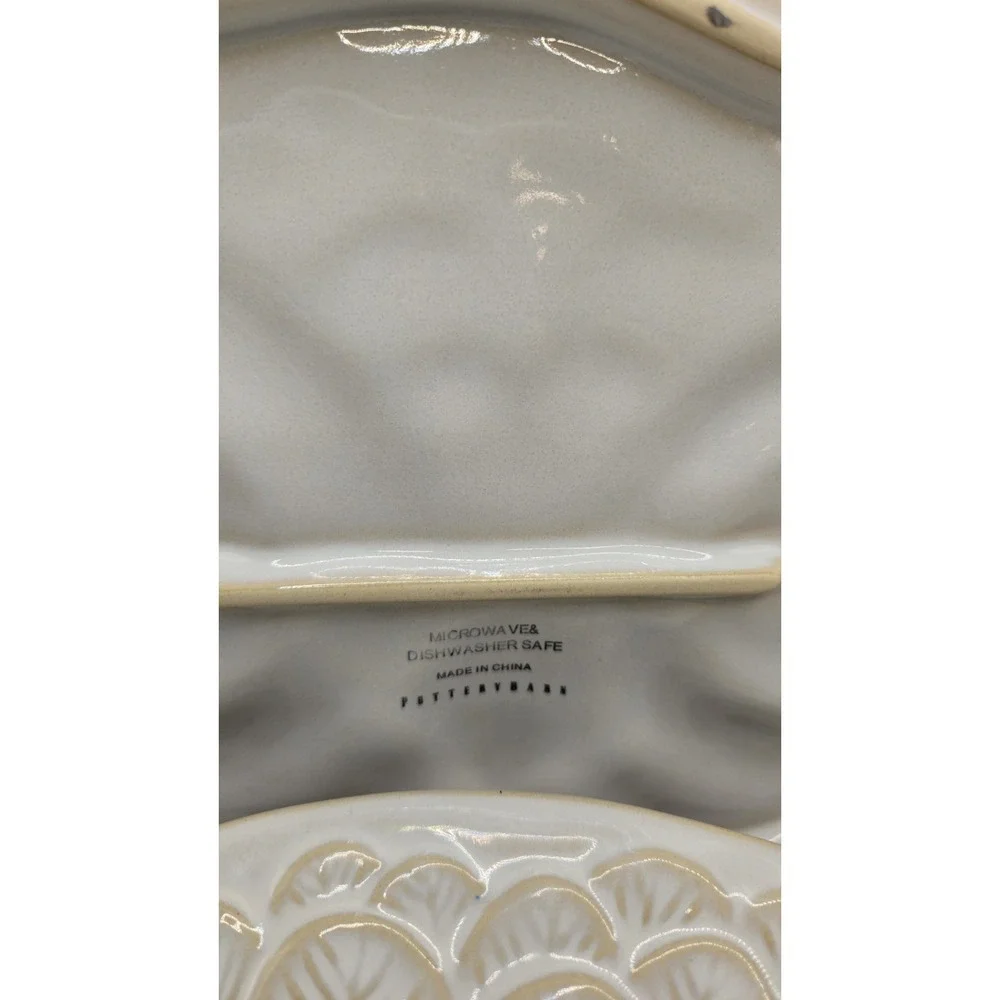 Set 6 Pottery Barn EMBOSSED OWL 10